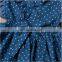 2019 summer fly sleeved kids DENIM BLUE cotton dress floral vest dresses 0-6years