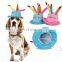 Funny happy birthday cake shaped dog cap birthday pet hats