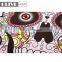 Fashionable Irregular Large 100% Cotton Microfiber Custom Beach Towel With Digital Skull Pattern
