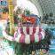 WM Most Popular Fiberglass Waterslide For Water Park Projects With Big Wave Pool