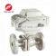 24v actuator ball valve CTB-010 dn50 ss304 flange 220v motorized actuator ball valve
