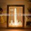 Love Heart Creative 3D LED Acrylic Photo Frame Table Lamp Light Warm Light USB Photo Frame Lamp Bedside Night Light