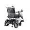 200KG strong bear loading handicapped electric wheelchair with steel frame reclining backrest