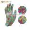 Work gloves safety 13 gauge floral Iiner with Nitrile touch coated on palm and fingers safety garden gloves
