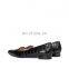 Black Crocodile flat print design for ladies flat shoes women comfortable pumps low heel pointed toe sandals shoe