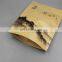 Custom Printed Doypack Resealable Zip lock Brown Kraft Paper Standing Up Pouches Packaging Bags
