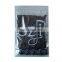 Top seal Custom printed zipper plastic 3 side sealed transparent packaging mylar bags for clothes underwear socks