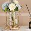 Flower Vases Plant Clear Modern Luxury Rose Gold Wedding Metal Nordic Crystal & Glass Flower Vases Decoration For Home Decor