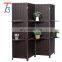 4 panel divider sliding wall wooden foldable living room screen