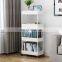 ABS Plastic 3-tier Kitchen Storage Rack Large Capacity Storage Basket Storage Holder with Pulley