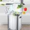 Office Kitchen Hotel 24L Recycle Bin Stainless Steel  Recycle Bins 2 Compartments Outdoor Recycled Trash Bin