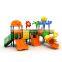 Forest Theme Kindergarten Children Play House Set Plastic Outdoor Playground Equipment with Slide for kids