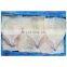 BQF frozen clean squid fillet skin on wing on
