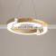 Modern Fashion Simple Personality Circular Chandelier Creative Restaurant Living Room Hotel Art Nordic LED Pendant Light