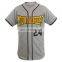 Baseball Exercise Uniform for Men With Leather Sleeve Custom Embroidery Patched Logo