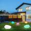 factory price remote control illuminated led plastic stone solar garden lights solar stone ball decor mall gate light