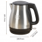 Double layer anti-scald 1.8L electric kettle 304 stainless steel（Wechat:13510231336）