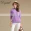 Women's Fashion Trend Cashmere Sweater with Ruffled Collar Girls Style