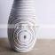 Jiayi abstract spiral narrow mouth vase floor vase white minimalist atmosphere fine resin craft Home Decoration