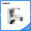 Single Handle Deck Mount Centerset Chrome Bathroom Sink Faucet Square Widespread Waterfall Bathroom Basin Faucet