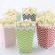 Rainbow color lovely mini popcorn box, Craft paper small food boxes,party decorations supply