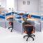 customized cubicle aluminum partition modular glass workstation desk separation(SZ-WST614)