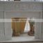 Marble caving fireplace mantel