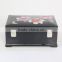 High end wooden mother of pearl black jewelry box