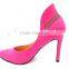 very sexy high heel lady shoes special pump with zipper