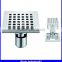 4 inches square shower stainless steel anti-odor floor drain