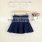 High waist short denim skirt women blue elasticity denim pleated mini skirt girls ball gown sexy girls in short denim skirt
