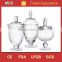 Clear bulk decorative glass apothecary jars with lids                        
                                                Quality Choice