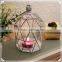antique wrought iron candlestick cage as promotion birthday gift