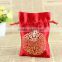 New brocade satin round jewelry bag for wedding,silk brocade bag