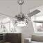 dinning room/living room stainless stell ceiling fan light