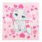 2015 new factory customized kids 100% cotton30x30cm Cartoon Hand Towel Small Hankerchief Plain Dyed wholesale