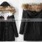 New Ladies Women's Winter Warm Casual Parka Fur Jacket Hooded lady jacket