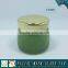 120ML Green and Pink coloured glass cosmetic jar
