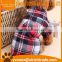 CS12 new 2016 fashion cut&sew pet dog plaid shirt wholesale                        
                                                Quality Choice