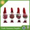 Sets of two green father christmas ornaments customized