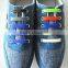 Colorful patented elastic shoelaces, No tie silicone shoelaces, Fashionable shoelaces rongjiamei