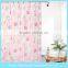 Factory textile water proof colorful PEVA shower curtain