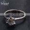 fashion jewelry top design wholesale flower shape diamond cooper cuff ring