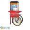 Commercial automatic caramel making air popping professional popcorn machine with cart
