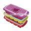 Hot Selling Food Grade Square Ice Mold, Custom Silicone Ice Cube Tray with lid