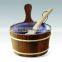 2014 HOT SALES Wooden sauna bucket cedar barrel sauna