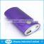 Bulk cheap aluminum external battery charger mobile phone power bank with flash light