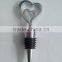 giveaways for guest--love theme zinc alloy double heart wine stopper party souvenir