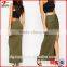 Ruched Side And Side Split latest long skirt design lady skirt