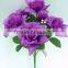 Cheap Price H32cm Purple Artificial Flower Diamond Rose Bouquet